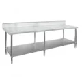 Stainless Steel Bench 2100 W x 600 D with 150mm Splashback