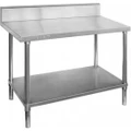 Stainless Steel Bench 1800 W x 600 D with 150mm Splashback