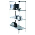 Stainless Steel 4 Tier Shelving Unit 1500 W x 525 D x 1800 H mm