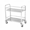 2 Tier Stainless Steel Drinks Utility Cart Small 750 W x 400 D x 840 H