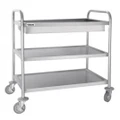 Stainless Steel Deep Tray Clearing Trolley Cart