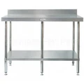 Simply Stainless Bench 2100 W x 600 D with 100mm Splashback