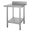 Stainless Steel Table 600 W x 600 D with 60mm Splashback