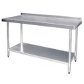 Stainless Steel Table 1500 W x 600 D with 60mm Splashback