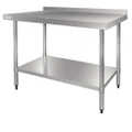 Stainless Steel Table 900 W x 700 D with 60mm Splashback