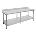Stainless Bench 2100 W x 700 D with 100mm Splashback