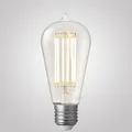 8W Edison ST64 Teardrop Dimmable LED Filament Light Bulb 3000K CRI90+ (E27) Squirrel Cage | LiquidLEDs