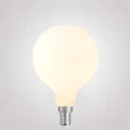 6W G80 Matte White Dimmable LED Light Bulb Globe E14 2700K | LiquidLEDs