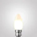 6W Candle Dimmable LED Filament Light Bulb (B22) Frosted | LiquidLEDs