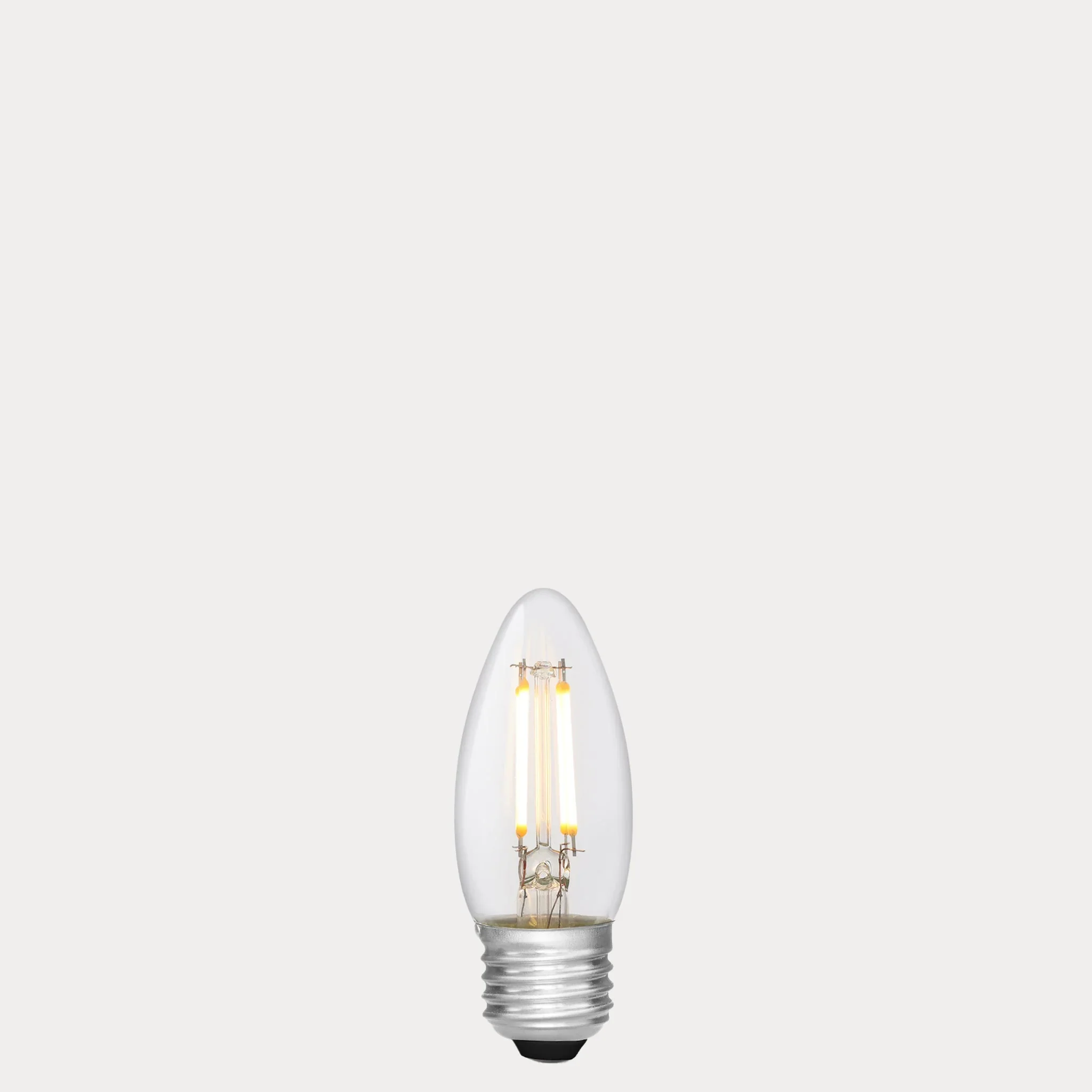 Sunset Dim Candle LED Light Bulb (C35) E27, Dim-to-Warm 2700K-1800K, 4.8W-40W Equiv