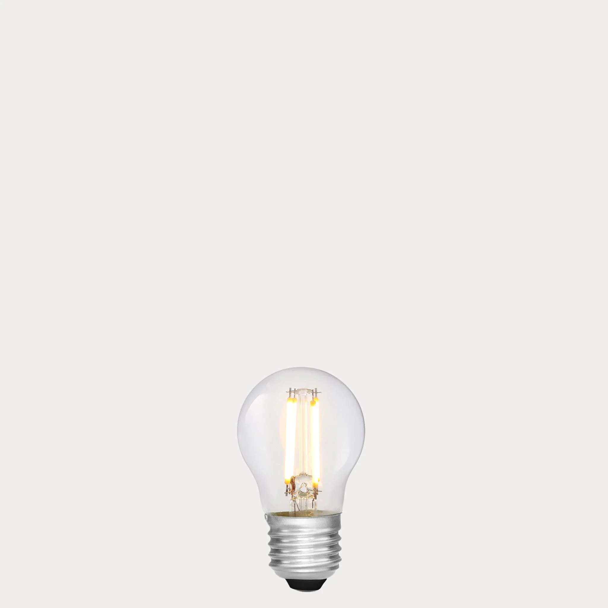 Sunset Dim G45 Golf Ball LED Light Bulb E27, Dim-to-Warm 2700K-1800K, 4.8W-40W Equiv