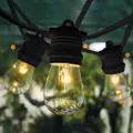 Indoor & Outdoor IP65 Commercial Grade 20m Black Festoon String Light 20 Bulb 240V (with 22 x 11W light bulbs) Pay with AfterPay or ZipPay
