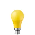 LiquidLEDs coloured 2W Yellow colour GLS LED Light Bulb (B22) bayonet cap globe