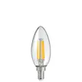 E12 4W Candle Dimmable LED Filament Light Bulb Clear | LiquidLEDs Lighting