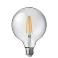 8W G125 LED Light Bulb Dimmable Spherical Globe (E27) Clear | LiquidLEDs | pay with AfterPay or Zip
