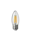 4W E27 Candle LED Light Bulb Dimmable Edison screw Clear | LiquidLEDs