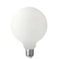 8W G125 Matte White Dimmable LED Light Bulb (E27) 3000K | LiquidLEDs