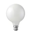 LiquidLEDs 8W G125 Opal LED Globe Dimmable LED Filament Light Bulb (B22) warm white 2700K