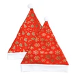 Assorted Design Glitter Felt Santa Hat (Pk 2)