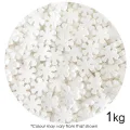 Edible White Snowflakes Cake Sprinkles 12mm (1kg)
