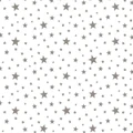 Cello Gift Wrap Sheet Clear with Silver Stars 1m (Pk 1)