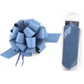 Diamond Peacock Blue 8in Pull Bow Decoration Pk 1