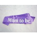 Lilac Mum To Be Sash Pk 1
