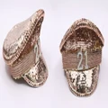 Rose Gold Sequin 21st Birthday Police Hat with Studs & Gems