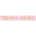 Pink & Gold Dots Baby Girl Foil Banner (2.7m)