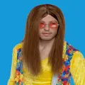 Party Wig - Hippie Guy (Brown) Pk1