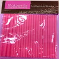 Baby Pink Lollipop Sticks 150mm Pk25