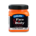 Fluoro Orange Face and Body Paint (250ml Jar) Pk 1