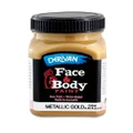 Metallic Gold Face and Body Paint (250ml Jar) Pk 1