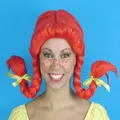 Wig Braids and Fringe Red Pk1