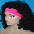 80s Neon Pink Headband Pk 1