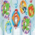 Dr Seuss Hanging Swirl Decorations (Pk 12)