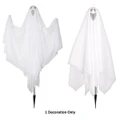 Fabric Ghost on Stake Halloween Decoration (Pk 1)