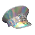Silver Festival Police Cap Hat with Rings