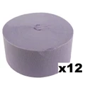 Jumbo Lilac Crepe Paper Streamer (Bulk Pack 12 x 30m)