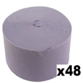 Jumbo Lilac Crepe Paper Streamer (Bulk Pack 48 x 30m)
