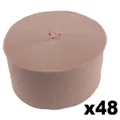 Jumbo Light Pink Crepe Paper Streamer (Bulk Pack 48 x 30m)