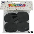 Black Crepe Paper Streamers (Bulk Pack 24 x 13m)