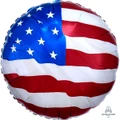 American Flag Flying Colours Foil Balloon (17in, 43cm)
