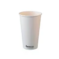 White EcoCup Smooth 90mm Single Wall 16oz 473ml Coffee Cup (Pk 1000)