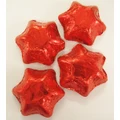 Red Foil Chocolate Stars 500g (approx 50 pieces)