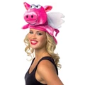 Plush Novelty Flying Pig Hat