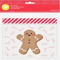 Gingerbread Man Resealable Party Treat Bags (Pk 20)