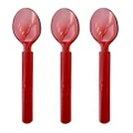 Cherry Red Heavy Duty Reuseable Plastic Spoons (Pk 20)