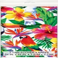 Tropical Palm Luau Plastic Tablecover 137 x 213cm