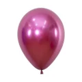 Fuchsia Reflex/Chrome 5in (12cm) Latex Balloons (Pk 50)
